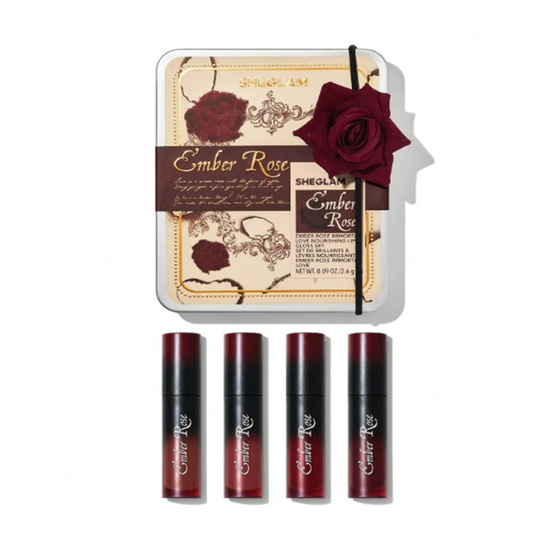 ست لیپ گلاس شیگلم مدل Ember Rose