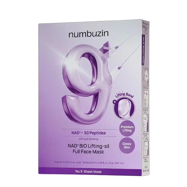 پک 4 تایی ماسک ورقه ای بایو لیفتینگ نامبر 9 نامبوزین